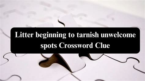 tarnishes crossword clue